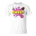 Pop Art Sweet Text Bubble Comic Book Style Classic Raglan Baseball Tee T-Shirt