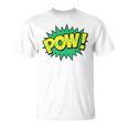 POW Vintage Superhero Comic Book Sound Effect Tshirt T-Shirt POW Vintage Superhero Comic Book Sound Effect Tshirt T-Shirt
