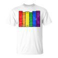 Pride Flag Books Bookish Rainbow Queer Reader Gay Writer T-Shirt