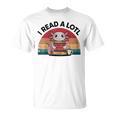 I Read Alotl Axolotl Retro Reading Books Lover Vintage T-Shirt I Read Alotl Axolotl Retro Reading Books Lover Vintage T-Shirt