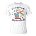 I Still Read Children’s Books Cute Duck Reading Book Lover T-Shirt
