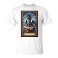 The Reader Dragon Fantasy Book Lover Tarot Card Premium Tri-Blend T-Shirt