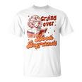 Reading Book Lover Bookish Crying Over Book Boyfriends T-Shirt