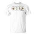 Reading Silly Goose Book Cute Bookish Teacher Stamp T-Shirt