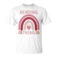 Reading Is My Thing Book Bookworm Teacher Rainbow Girl T-Shirt