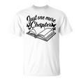 Reading Women Girls Just One More Chapter Book Lover T-Shirt