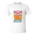 Readsalot Axolotl Reading Kids Book Lover Librarian Premium Tri-Blend T-Shirt Readsalot Axolotl Reading Kids Book Lover Librarian Premium Tri-Blend T-Shirt