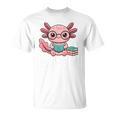 Readsalotl Axolotl Reading Cute Book Lover Bookworm Premium Tri-Blend T-Shirt Readsalotl Axolotl Reading Cute Book Lover Bookworm Premium Tri-Blend T-Shirt