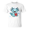 Readsolotl Amphibian Read Book Herpetologist Cute Axolotl T-Shirt