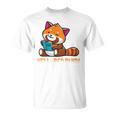 Well Red Panda Shirt Bookworm Reading Books Panda T-Shirt