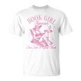 Retro Book Girl Summer Beach Vacation For Book Lover T-Shirt