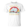 Retro Rainbow Smart Book Lover Reader Vintage Bookworm Women T-Shirt