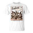 Salem Book Club Bookish Halloween Retro Salem Witch Book T-Shirt