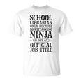 School Librarian Only Vintage Library Book Lover T-Shirt