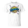Science Is My Superpower Comic Book Style T-Shirt
