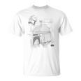 Star Wars The Book Of Boba Fett Helmet Schematic V-4 T-Shirt