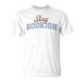 Stay Bookish Retro Varsity Librarian Book Reader T-Shirt Stay Bookish Retro Varsity Librarian Book Reader T-Shirt