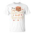 My Summer Is All Booked Book Lover Reading Vacation 2026 Comfort Colors Crop Top T-Shirt