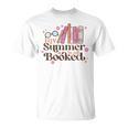 My Summer Is All Booked Retro Summer Book Lover Womens Girls T-Shirt My Summer Is All Booked Retro Summer Book Lover Womens Girls T-Shirt