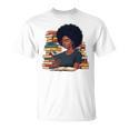 History Month Afro Women Girls Book Lover Librarian Premium Tri-Blend T-Shirt