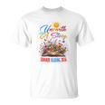 Unearth A Story Reading Book Flowers Summer Reading 2026 T-Shirt Unearth A Story Reading Book Flowers Summer Reading 2026 T-Shirt