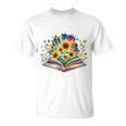 Unearth A Story Summer Reading 2026 Flower Butterfly Book Premium Tri-Blend T-Shirt Unearth A Story Summer Reading 2026 Flower Butterfly Book Premium Tri-Blend T-Shirt