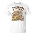Unearth A Story Summer Reading 2026 Flower Butterfly Book T-Shirt Unearth A Story Summer Reading 2026 Flower Butterfly Book T-Shirt