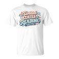 United States Of Reading Patriotic Book Lover Premium Tri-Blend T-Shirt