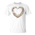 Vintage Book Lover Valentine Heart Premium Tri-Blend T-Shirt