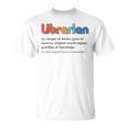 Vintage Librarian Definition Keeper Of Books Back To School T-Shirt