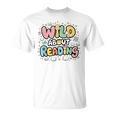 Wild About Reading Animal Bookworm Library Book Lover Reader T-Shirt