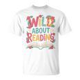 Wild About Reading Book Reading Library Writer Premium Tri-Blend T-Shirt