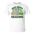 Wild About Reading Books Rhino Pig And Crocodile T-Shirt Wild About Reading Books Rhino Pig And Crocodile T-Shirt