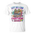 Women's Book Lover Fitness Mom Lifting Reading Humor Graphic T-Shirt