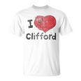 Women's Clifford The Big Red Dog I Heart Clifford Childrens Books T-Shirt Women's Clifford The Big Red Dog I Heart Clifford Childrens Books T-Shirt