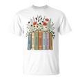 Women's Juneteenth 1865 Freedom Books Botanical Wildflower Graphic T-Shirt