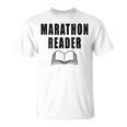 Women's Marathon Reader Book Reader T-Shirt