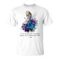 Women's Vintage Book Quote It’s No Use Going Back To Yesterday T-Shirt