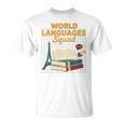 World Languages Squad Books Tower Performance T-Shirt