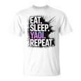 Yaoi Eat Sleep Repeat Manga Anime Book Premium Tri-Blend T-Shirt