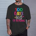 100 Days Of School Reading English Teacher Books Stack T-Shirt Gifts for Him