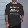 18th Birthday Guest List Guest Book Years T-Shirt T-Shirt Gifts for Him 18th Birthday Guest List Guest Book Years T-Shirt T-Shirt Gifts for Him
