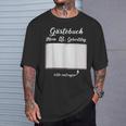 18th Birthday Guestbook Record Hie Party T-Shirt Gifts for Him