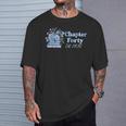 1986 Chapter Forty 40th Birthday Blue Toile Floral Book T-Shirt Gifts for Him 1986 Chapter Forty 40th Birthday Blue Toile Floral Book T-Shirt Gifts for Him
