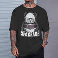 3rd Grade Back To School Panda Book Reader Teacher Heart T-Shirt Gifts for Him