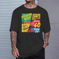 40 Years Old Birthday Comic Style Book Lover Party T-Shirt Gifts for Him 40 Years Old Birthday Comic Style Book Lover Party T-Shirt Gifts for Him