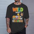 Animal Print For Boys Girls Kids Wild About Reading Books T-Shirt Gifts for Him Animal Print For Boys Girls Kids Wild About Reading Books T-Shirt Gifts for Him