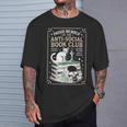 Anti-Social Book-Club Cat Graphic T-Shirt Gifts for Him Anti-Social Book-Club Cat Graphic T-Shirt Gifts for Him