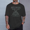 Antisocial Book Club Less Talk More Reading T-Shirt Gifts for Him Antisocial Book Club Less Talk More Reading T-Shirt Gifts for Him