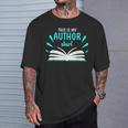 This Is My Author Shirt Write Book T-Shirt Gifts for Him